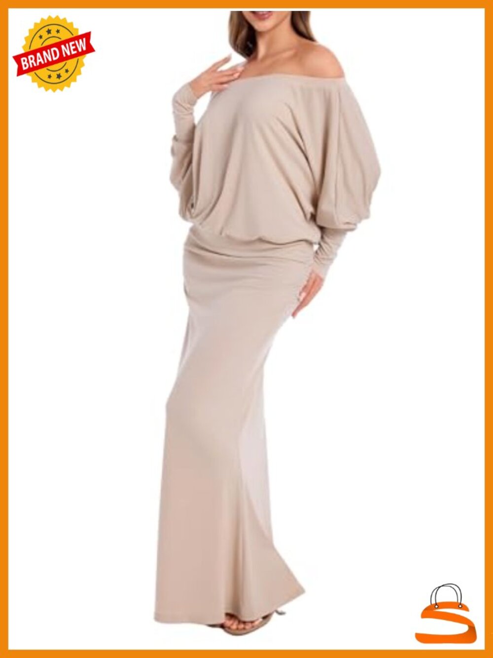 Off The Shoulder Ruched Wrap Maxi Dress Long Sleeve Formal Bodycon